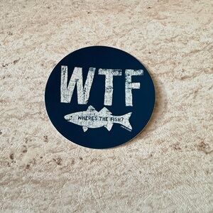 Life Is Good Dark Blue Fish Sticker